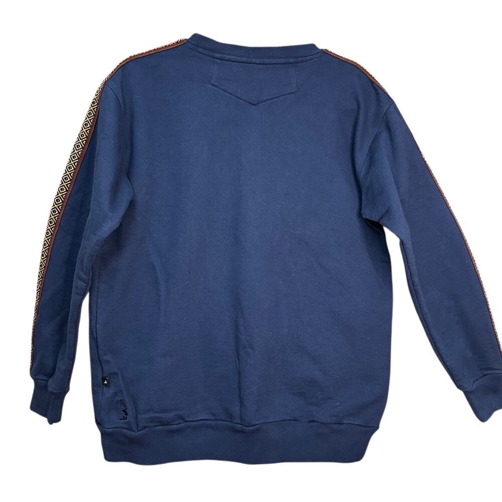 ILLARI SOUVENIRS Crew Neck Sweater POLERA RUMI LACRE Navy Blue Size Large‎ - Picture 8 of 14